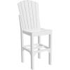 imageLuxCraft Poly Adirondack Dining Side Chair Counter Height Dove Gray ampamp SlateWhite