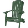 imageDutchCrafters Adirondack Folding Chair with Arms Handcrafted from Recycled Plastic Poly Lumber Portable and Easy Storage for Outdoor Patio Garden Camping Outdoor Furniture Weatherwood ampamp BlackGreen