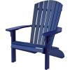 imageDutchCrafters HDPE Poly Plastic Fanback Adirondack Chair Outdoor Patio Chair Outdoor Furniture for Patio Deck Balcony Lawn  Amish Made in USA BluePatriot Blue