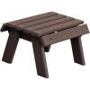 imageDutchCrafters Poly Outdoor Footstool  Amish Made Outdoor Furniture EarthFriendly Recycled Plastic Patio ampamp Balcony Furniture Smooth ampamp Durable Stainless Steel Hardware Easy Assembly WeatherwoodBrown