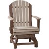 imageLuxCraft Adirondack Poly Swivel Dining Chair  Ships Fully Assembled Antique MahoganyPremiumWeatherwood on Chestnut Brown