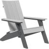 imageLuxCraft Poly Urban Adirondack Chair Plastic Chairs for Outside Camping Chair Deck Chairs  Amish Made in USA Coastal GrayDove Grey on Slate Grey