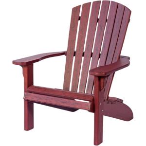 imageDutchCrafters HDPE Poly Plastic Fanback Adirondack Chair Outdoor Patio Chair Outdoor Furniture for Patio Deck Balcony Lawn  Amish Made in USA BlueRustic Burgundy