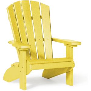 imageDutchCrafters Poly Kids Adirondack Chair Outdoor Chair for Kids Ages 38 Durable ChildSized Patio Seating for Camping and Backyard Play  Amish Made in USA TurquoiseYellow