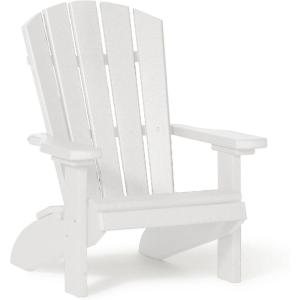 imageDutchCrafters Poly Kids Adirondack Chair Outdoor Chair for Kids Ages 38 Durable ChildSized Patio Seating for Camping and Backyard Play  Amish Made in USA TurquoiseWhite