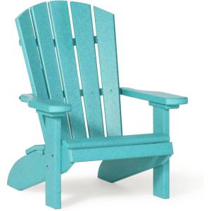 imageDutchCrafters Poly Kids Adirondack Chair Outdoor Chair for Kids Ages 38 Durable ChildSized Patio Seating for Camping and Backyard Play  Amish Made in USA TurquoiseTurquoise