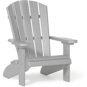 imageDutchCrafters Poly Kids Adirondack Chair Outdoor Chair for Kids Ages 38 Durable ChildSized Patio Seating for Camping and Backyard Play  Amish Made in USA TurquoiseGrey
