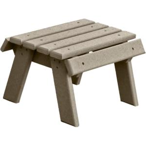 imageDutchCrafters Poly Outdoor Footstool  Amish Made Outdoor Furniture EarthFriendly Recycled Plastic Patio ampamp Balcony Furniture Smooth ampamp Durable Stainless Steel Hardware Easy Assembly WeatherwoodWeatherwood