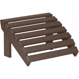 imageDutchCrafters Recycled Plastic HDPE Poly Patio Footstool Adirondack Chair Ottoman Outdoor Footrest for Patio Balcony Garden Lawn Beach Camping  Made in America Turquoise BlueBrown