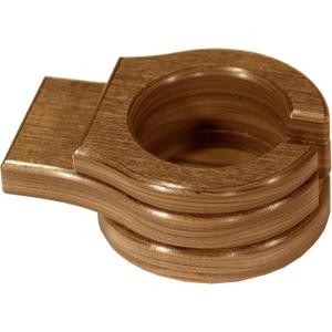 imageLuxCraft Adirondack Chair Cup Holder Attachment for Outdoor Lounge Furniture Stationary Drink Holder for Swings Gliders Bench Deck or Camping Chair  Amish Made in America Dove GrayAntique Mahogany