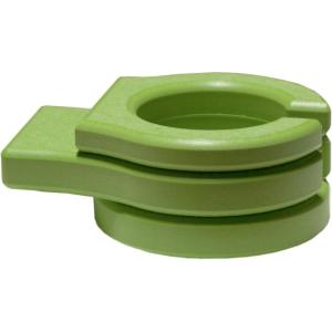 imageLuxCraft Adirondack Chair Cup Holder Attachment for Outdoor Lounge Furniture Stationary Drink Holder for Swings Gliders Bench Deck or Camping Chair  Amish Made in America Dove GrayLime Green
