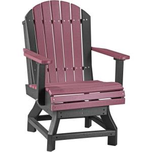 imageLuxCraft Adirondack Poly Swivel Dining Chair  Ships Fully Assembled Antique MahoganyPremiumCherrywood on Black