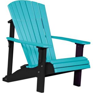 imageLuxCraft Deluxe Adirondack Chair  Available in 32 Color OptionsAruba Blue  Black