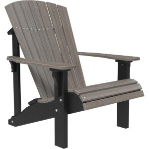 imageLuxCraft Deluxe Adirondack Chair  Available in 32 Color OptionsCoastal Gray  Black
