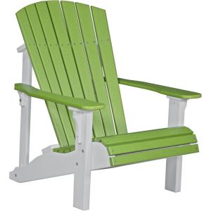 imageLuxCraft Deluxe Adirondack Chair  Available in 32 Color OptionsLime Green  White