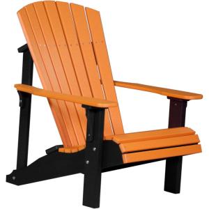 imageLuxCraft Deluxe Adirondack Chair  Available in 32 Color OptionsTangerine  Black