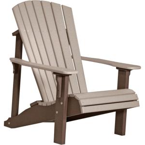 imageLuxCraft Deluxe Adirondack Chair  Available in 32 Color OptionsWeatherwood  Chestnut Brown