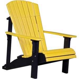 imageLuxCraft Deluxe Adirondack Chair  Available in 32 Color OptionsYellow  Black