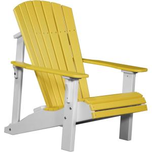 imageLuxCraft Deluxe Adirondack Chair  Available in 32 Color OptionsYellow  White
