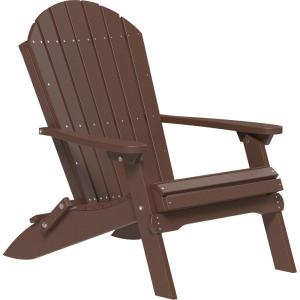 imageLuxCraft Folding Adirondack Chair  Available in 32 ColorsChestnut Brown