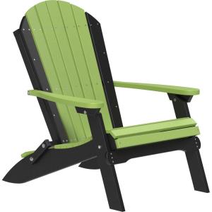 imageLuxCraft Folding Adirondack Chair  Available in 32 ColorsLime Green  Black