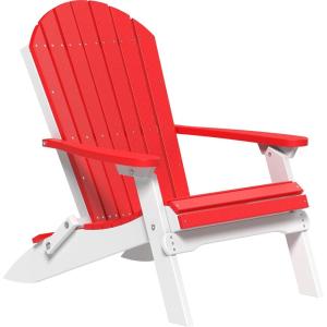 imageLuxCraft Folding Adirondack Chair  Available in 32 ColorsRed  White