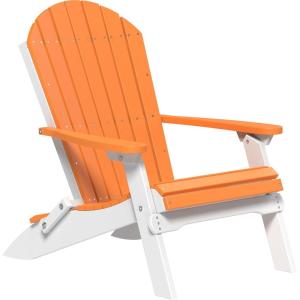 imageLuxCraft Folding Adirondack Chair  Available in 32 ColorsTangerine  White