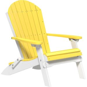 imageLuxCraft Folding Adirondack Chair  Available in 32 ColorsYellow  White