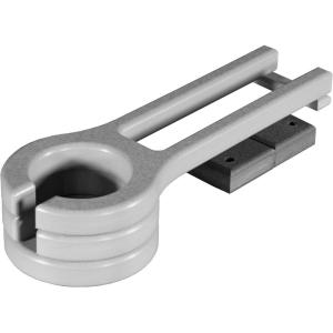 imageLuxCraft Glider Cup Holder Attachment for Outdoor Gliders Slide Out Cup Holder for Outside Glider Chairs Space Saving Design  Amish Made USA Coastal Gray ampamp BlackDove Gray  Slate