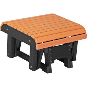 imageLuxCraft Poly Glider Footrest Ottoman Aruba Blue ampamp BlackTangerine  Black