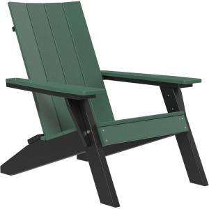 imageLuxCraft Poly Urban Adirondack Chair Plastic Chairs for Outside Camping Chair Deck Chairs  Amish Made in USA Coastal GrayGreen