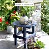 imageDutchCrafters 20 Inch Tall Modern Outdoor Patio Small Side End Table Plant Stand Accent Table for Balcony Deck Garden Yard Dark GrayPatriot Blue