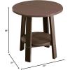 imageLuxCraft Deluxe End Table  Available in 35 ColorsChestnut Brown