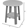 imageLuxCraft Deluxe End Table  Available in 35 ColorsDove Gray and Slate