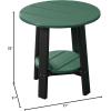imageLuxCraft Deluxe End Table  Available in 35 ColorsGreen and Black