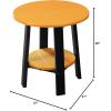 imageLuxCraft Deluxe End Table  Available in 35 ColorsTangerine and Black