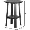 imageLuxCraft Deluxe End Table 28quot TangerineWhiteBlack
