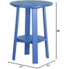 imageLuxCraft Deluxe End Table 28quot TangerineWhiteBlue