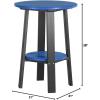 imageLuxCraft Deluxe End Table 28quot TangerineWhiteBlue on Black