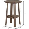 imageLuxCraft Deluxe End Table 28quot TangerineWhiteChestnut Brown