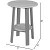 imageLuxCraft Deluxe End Table 28quot TangerineWhiteDove Gray on Slate