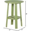 imageLuxCraft Deluxe End Table 28quot TangerineWhiteLime Green