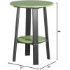 imageLuxCraft Deluxe End Table 28quot TangerineWhiteLime Green on Black