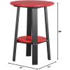 imageLuxCraft Deluxe End Table 28quot TangerineWhiteRed on Black