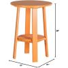 imageLuxCraft Deluxe End Table 28quot TangerineWhiteTangerine
