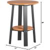 imageLuxCraft Deluxe End Table 28quot TangerineWhiteTangerine on Black