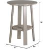 imageLuxCraft Deluxe End Table 28quot TangerineWhiteWeatherwood