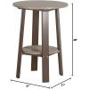 imageLuxCraft Deluxe End Table 28quot TangerineWhiteWeatherwood on Chestnut Brown