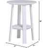 imageLuxCraft Deluxe End Table 28quot TangerineWhiteWhite