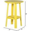 imageLuxCraft Deluxe End Table 28quot TangerineWhiteYellow